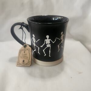 Doctor  Bones Dancing Skeletons Mug Black Global Design Connections NWT SHMb